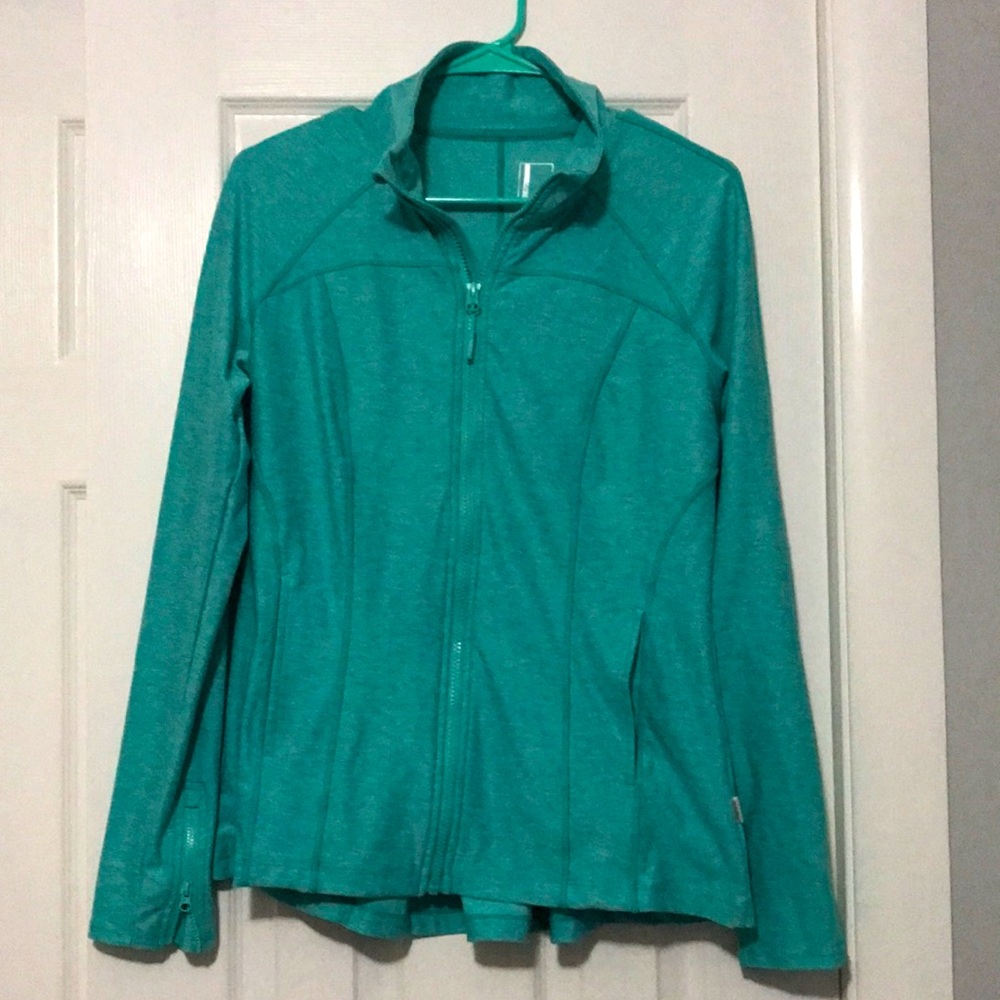 Teal athletic jacket